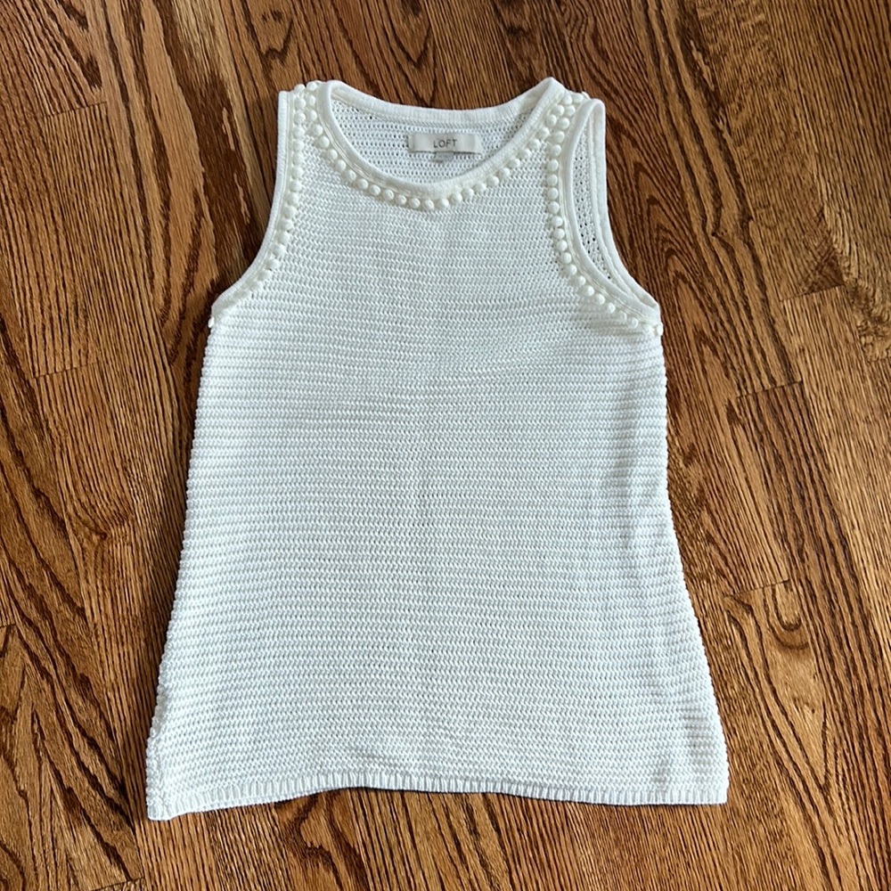 LOFT Sleeveless Sweater Top